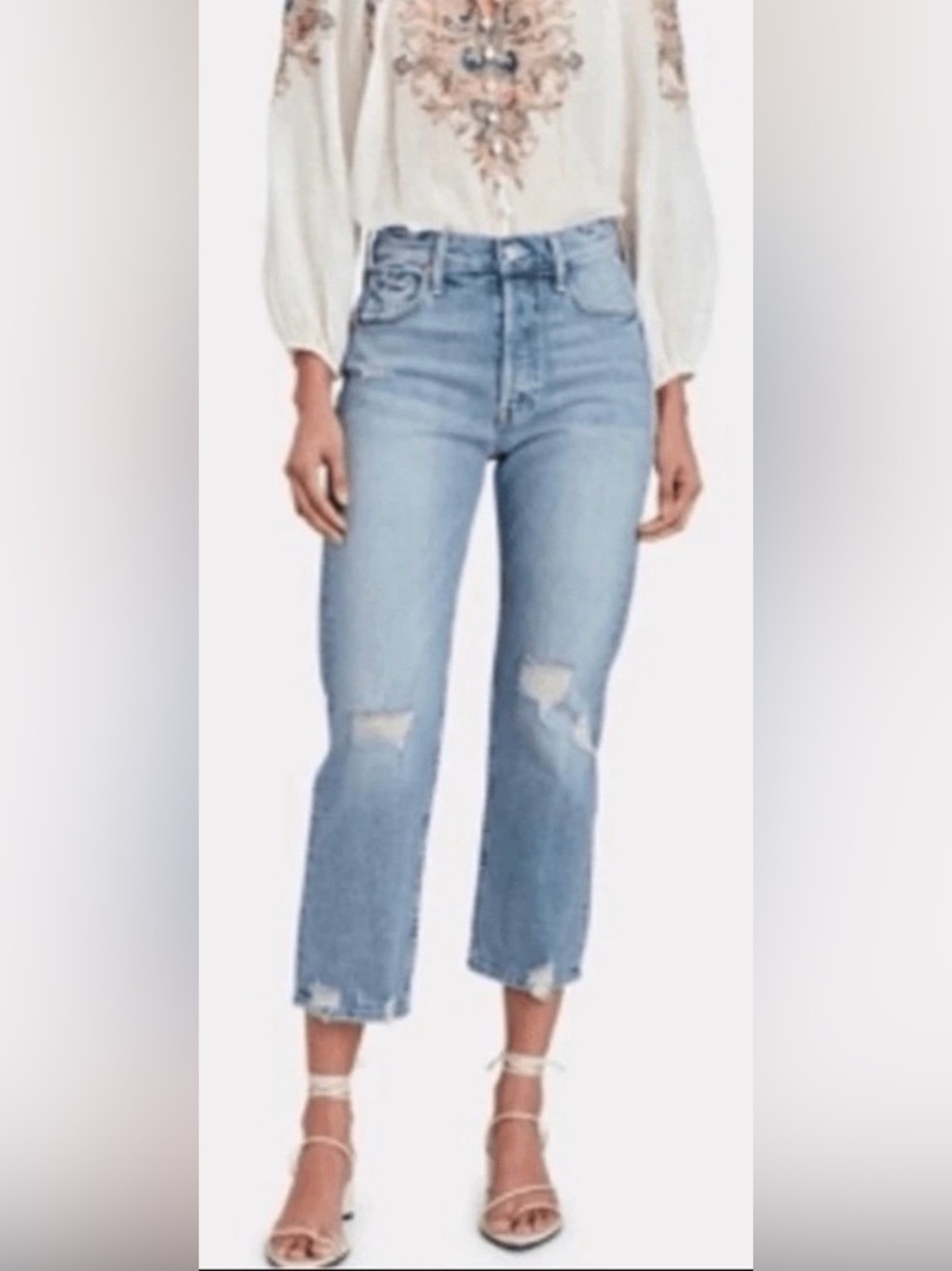 MOTHER DENIM MOTHER SUPERIOR THE TOMCAT JEAN IN THE CONFESSION WASH, SIZE 28.